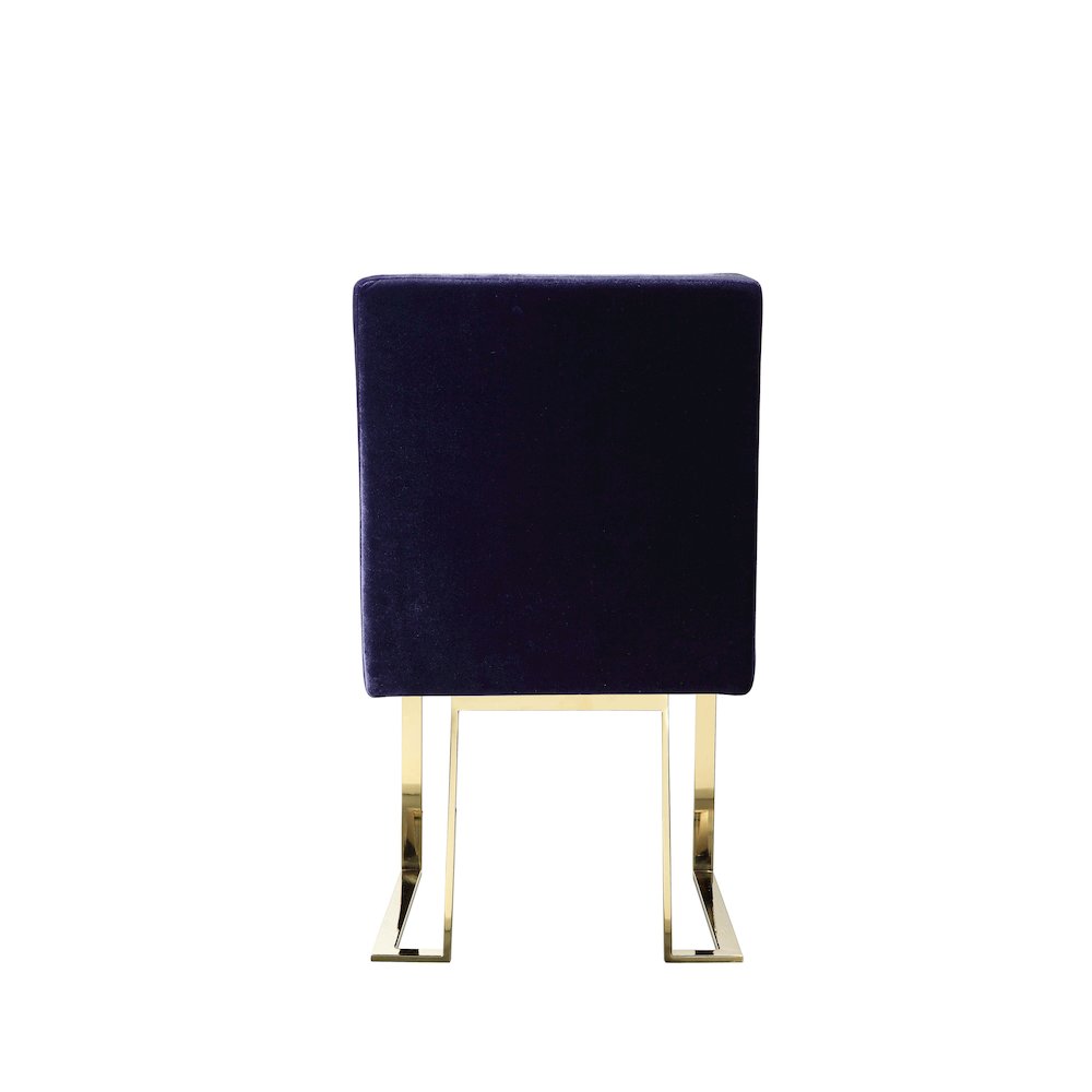 Dexter Side Chair Velvet Navy (Set Of 2). Picture 10