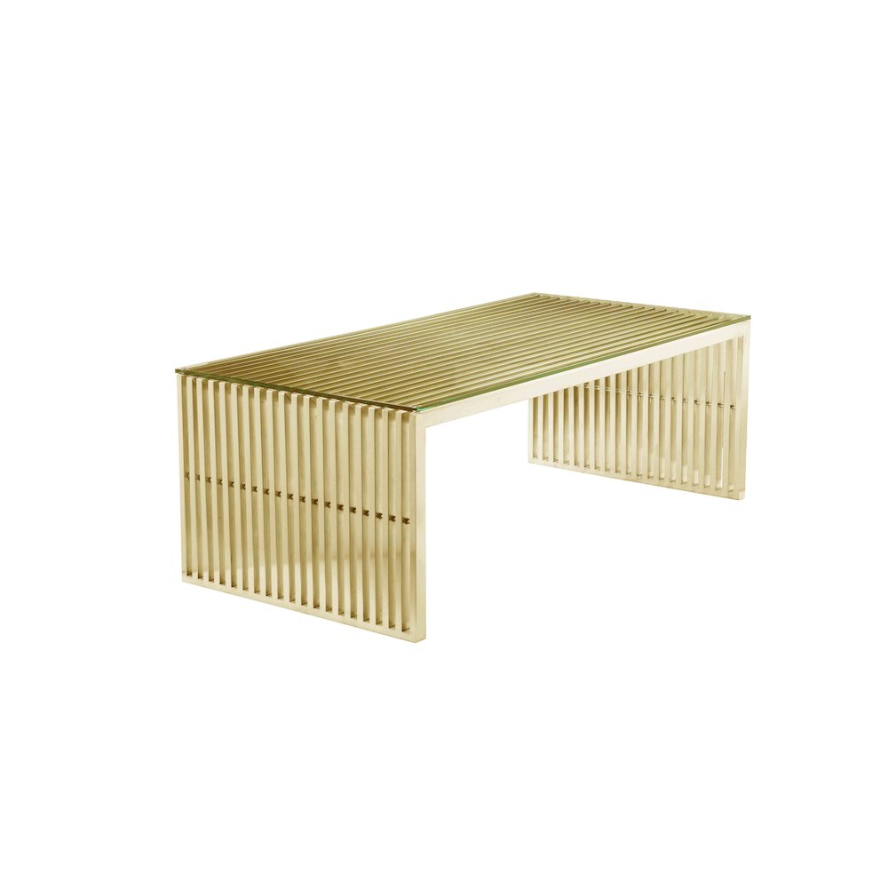 Silver Lux Coffee Table Rectangle. Picture 1