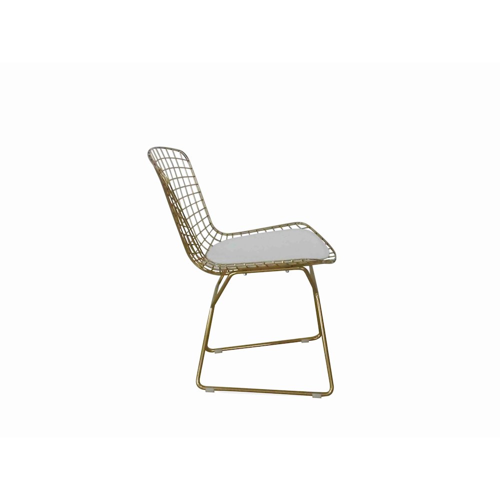 Gold Shuttle Dining Chair (Set Of 2). Picture 4