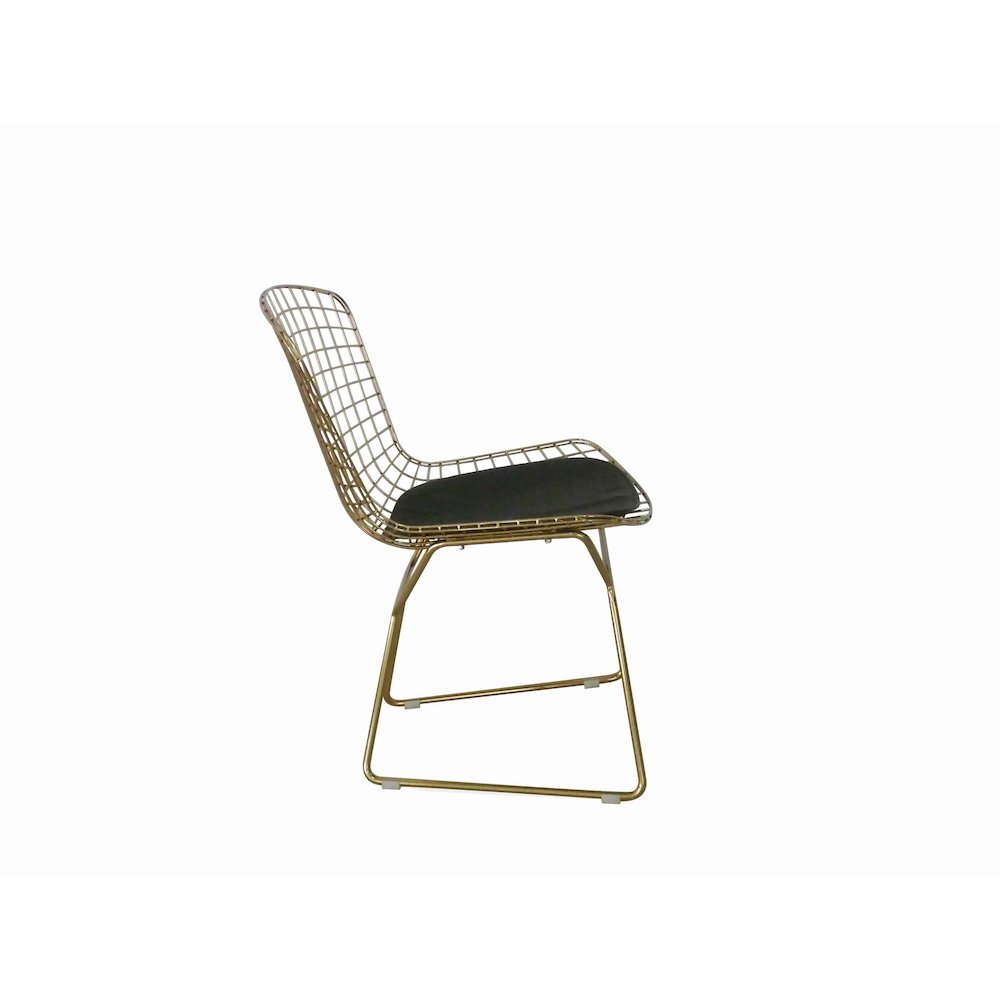 Gold Shuttle Dining Chair (Set Of 2). Picture 8