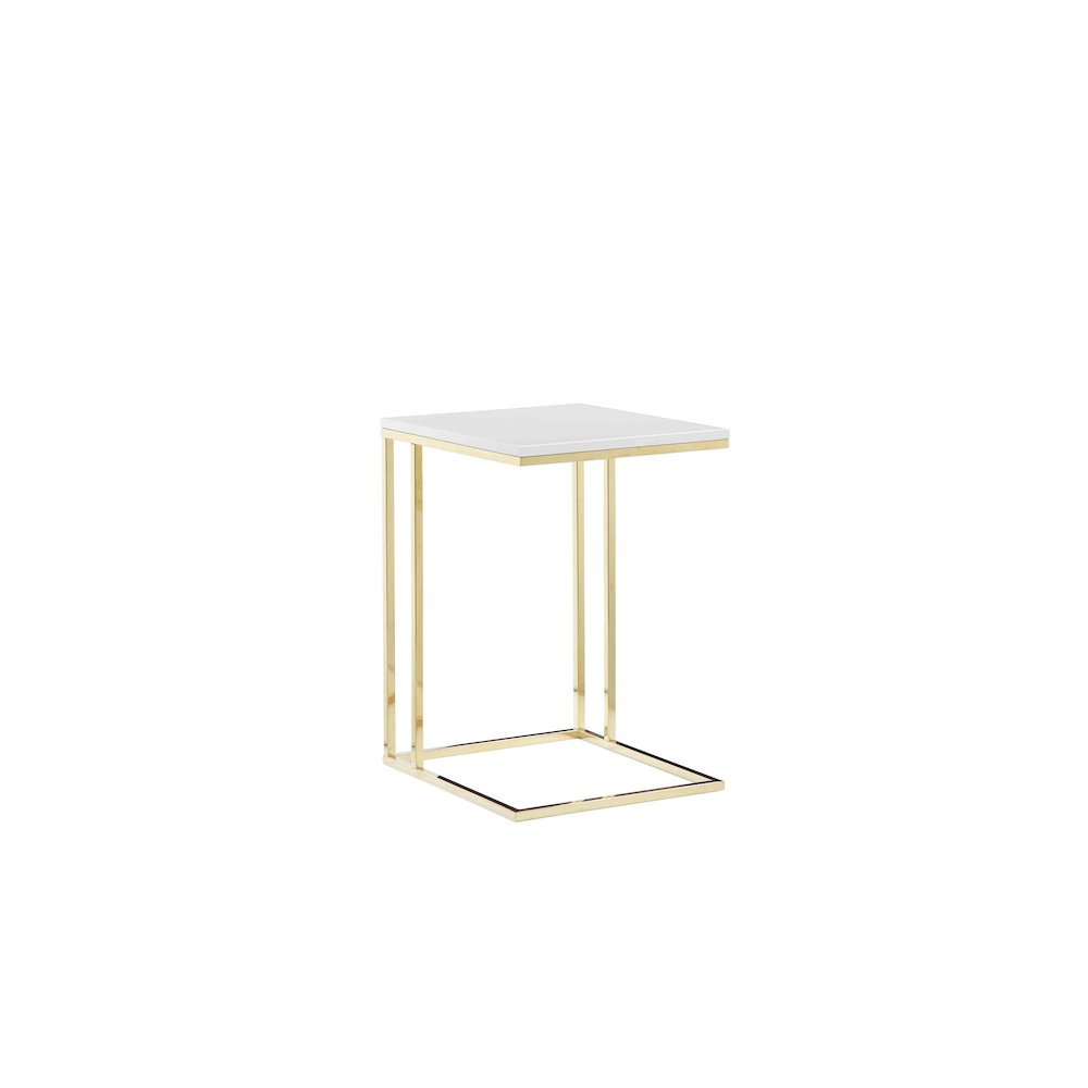 Gold Fred Tray Table White & Gold Combo. Picture 1