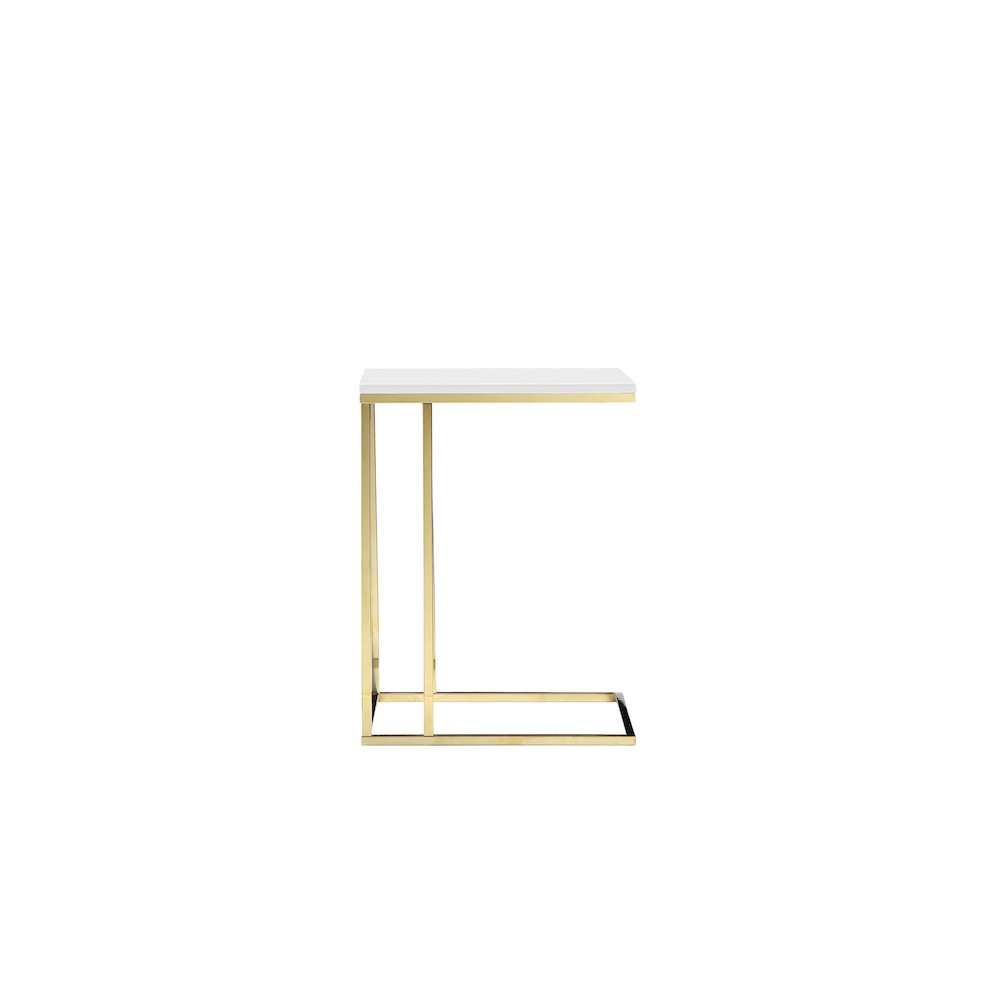 Gold Fred Tray Table White & Gold Combo. Picture 3