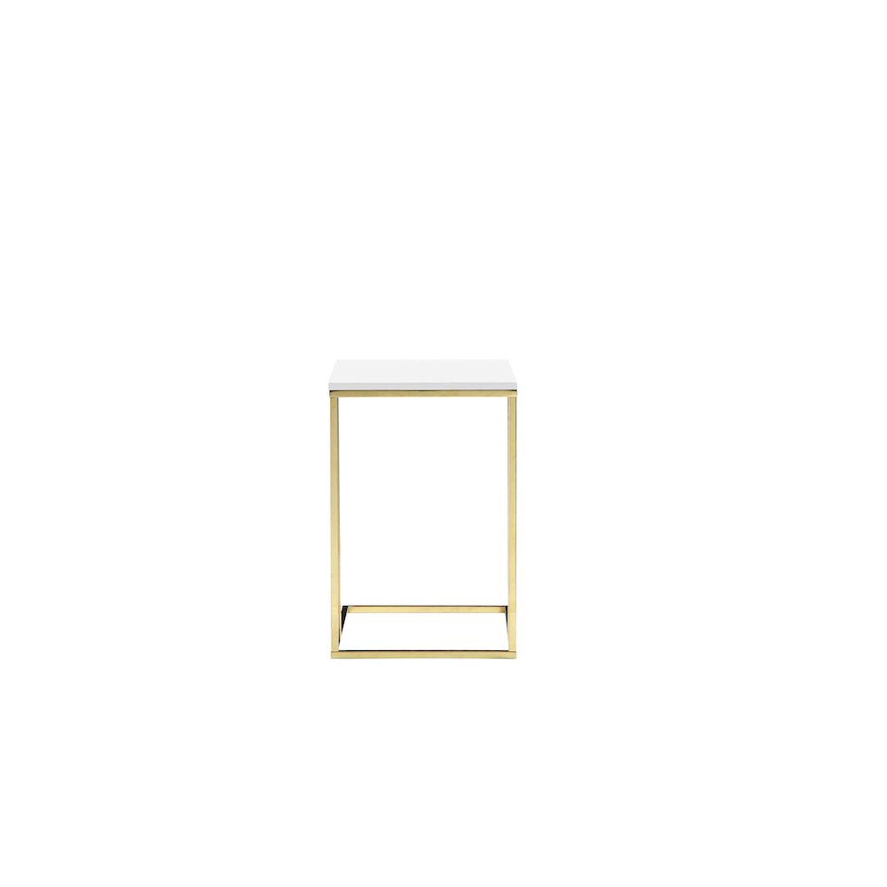 Gold Fred Tray Table White & Gold Combo. Picture 4