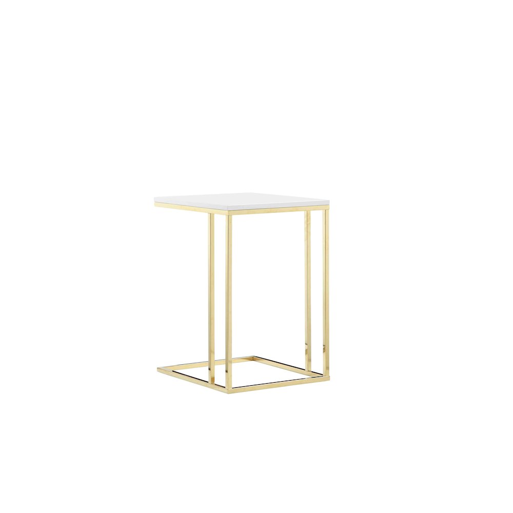 Gold Fred Tray Table White & Gold Combo. Picture 5