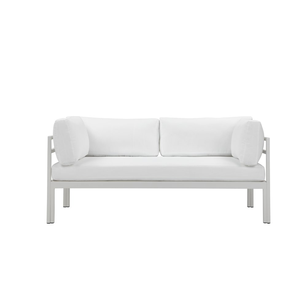 Cloud Sofa White In Aluminum. Picture 1