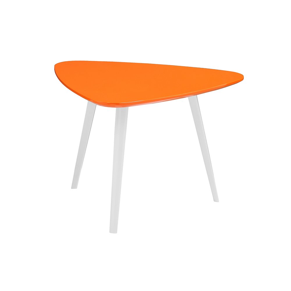 Hal Accent Table Lacquer Orange. Picture 1
