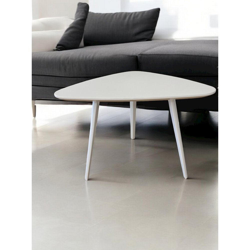 Hal Accent Table Lacquer White. Picture 7