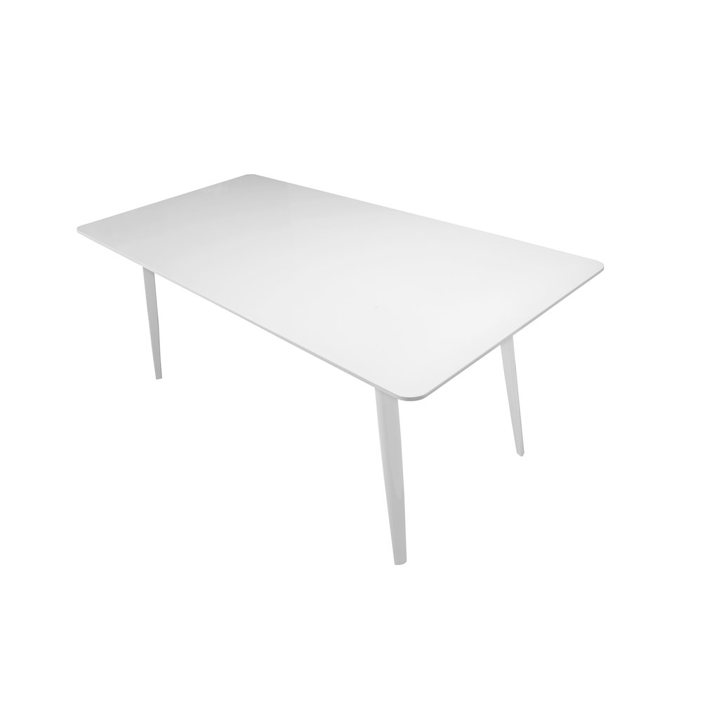 Hal Dining Table Lacquer White. Picture 3