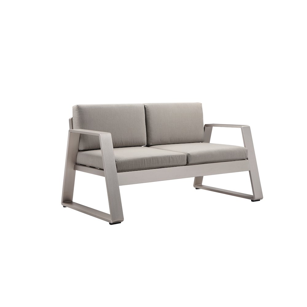 Air Sofa Grey In Aluminum. Picture 1