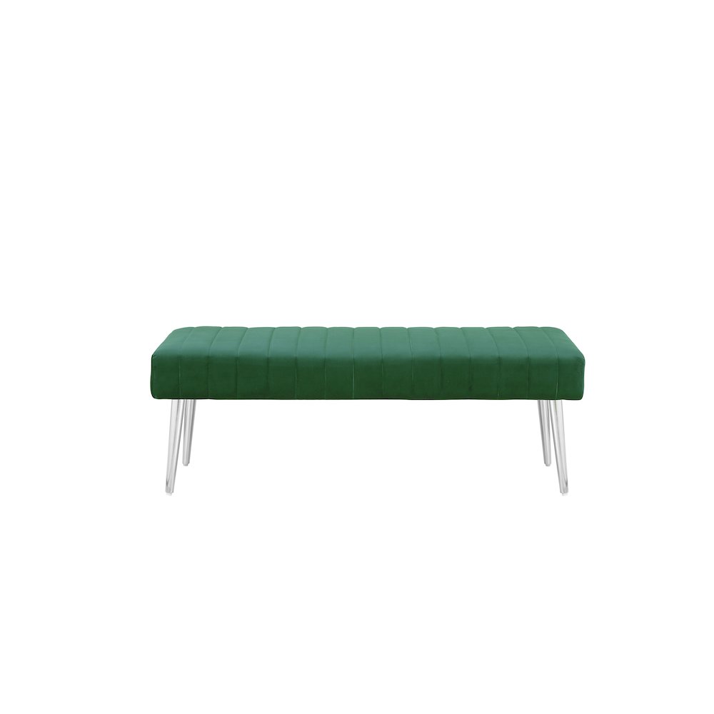 Hilda Bench Velvet Green. Picture 2