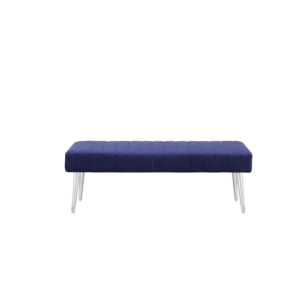 Hilda Bench Velvet Navy. Picture 2
