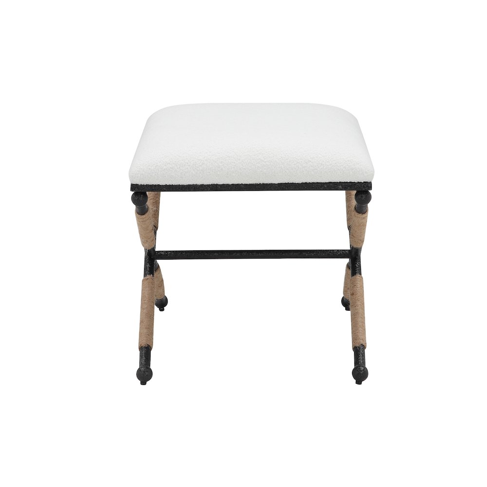 Jaipur Stool Boucle White. Picture 4
