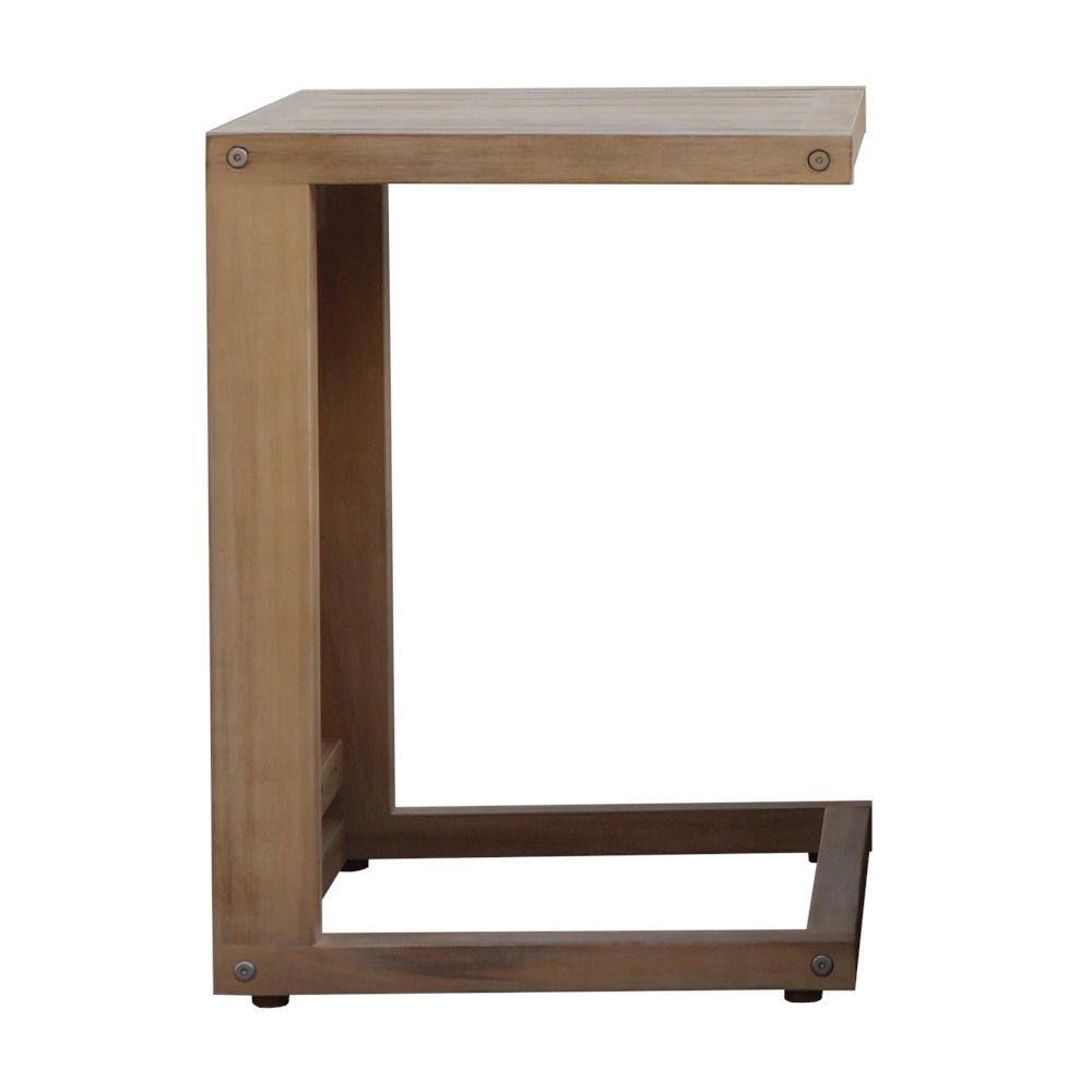 Soleil Side Table In Acacia. Picture 3