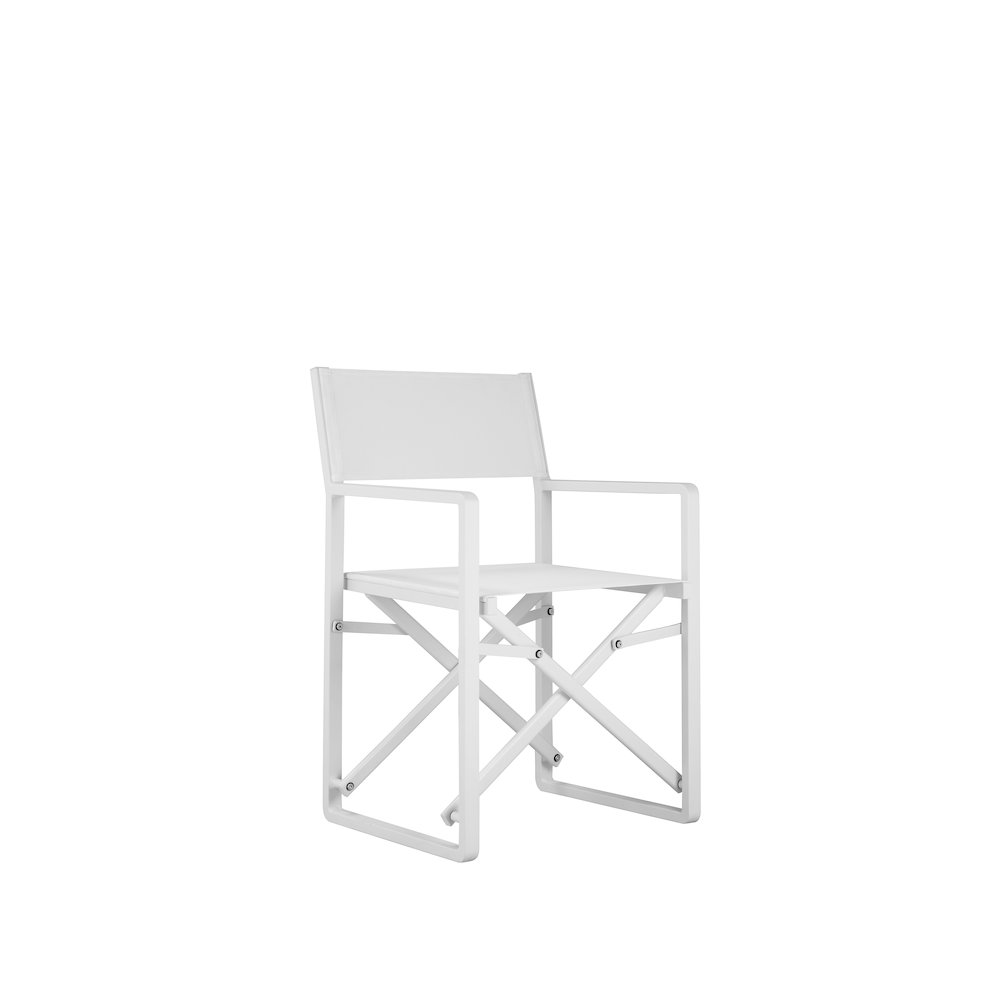 Sunset 7 Piece Bar Set, White In Aluminum, Textilene. Picture 1