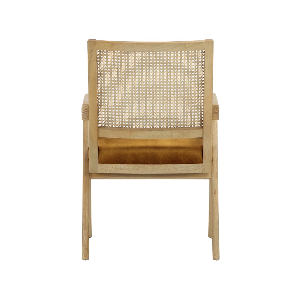 Lev Arm Chair Velvet Gold. Picture 3