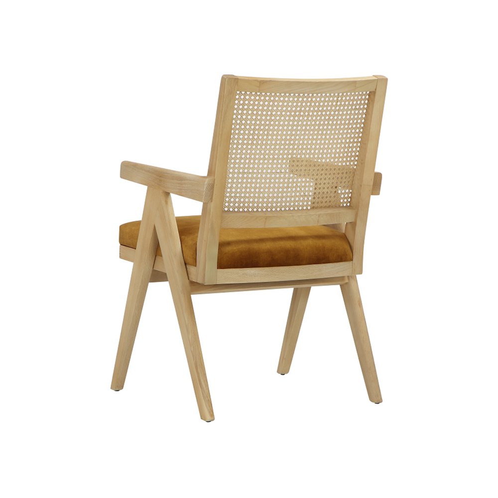 Lev Arm Chair Velvet Gold. Picture 5