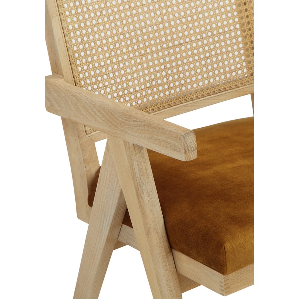 Lev Arm Chair Velvet Gold. Picture 6