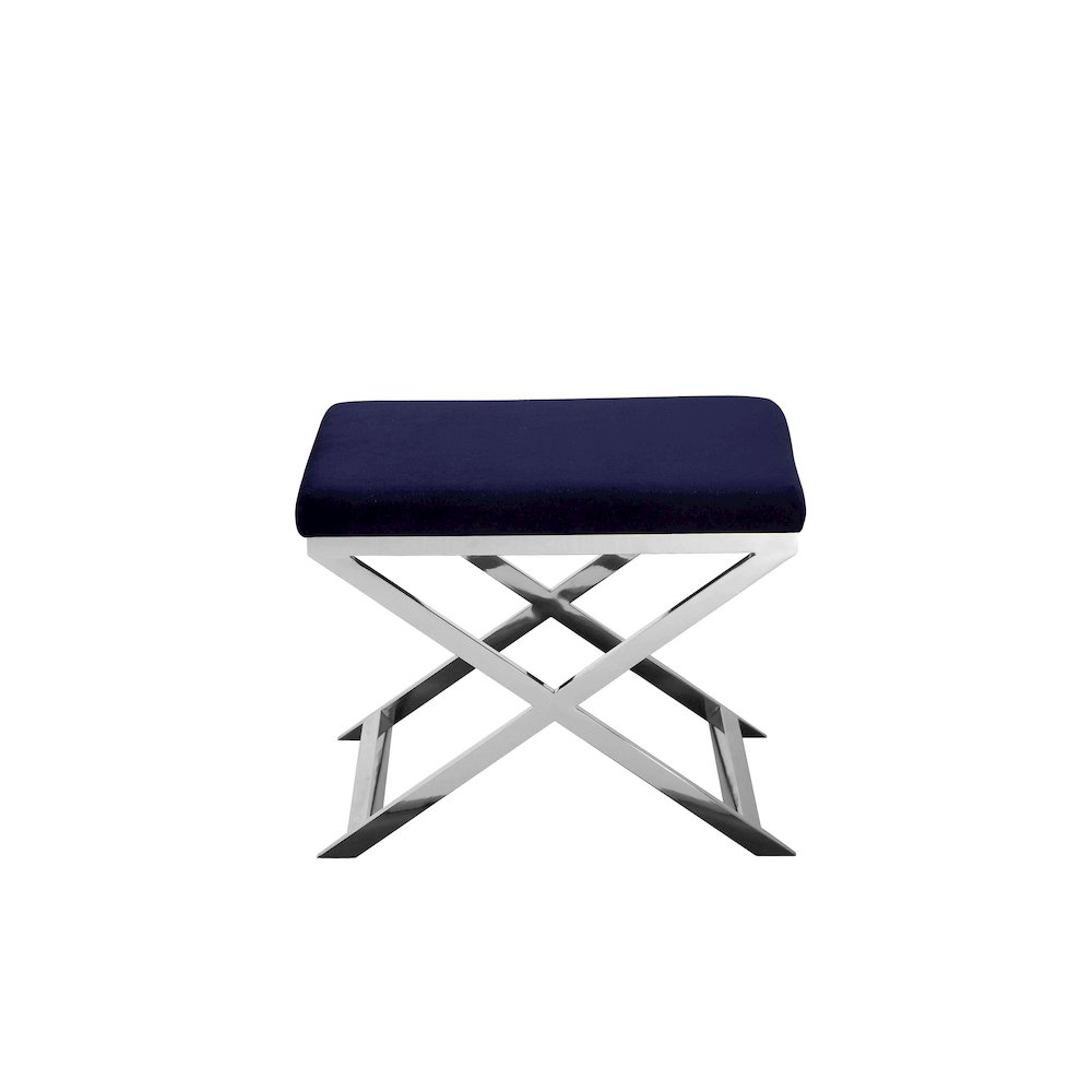 Lexi Stool Velvet Navy. Picture 3