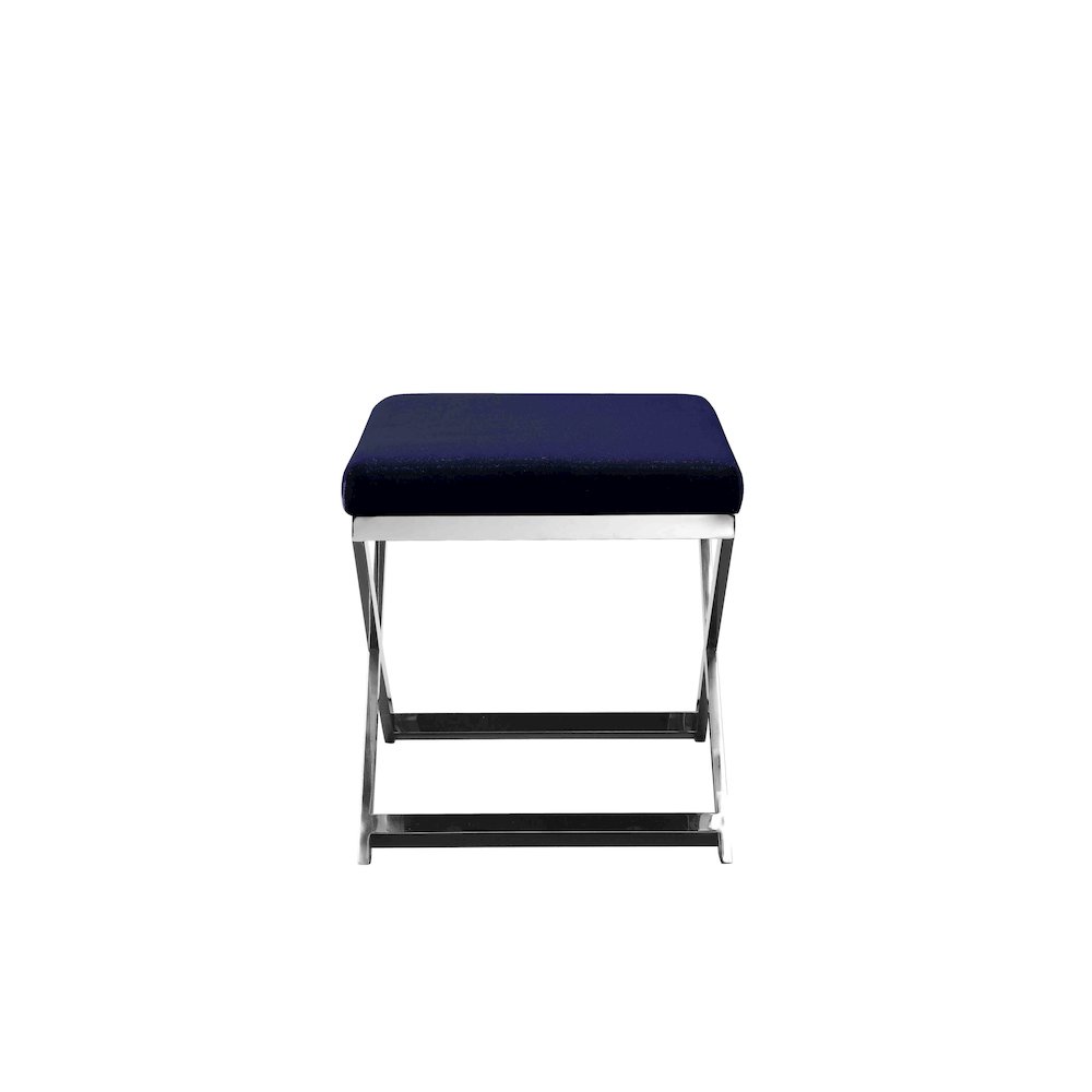 Lexi Stool Velvet Navy. Picture 4