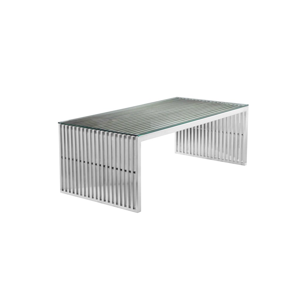 Silver Lux Coffee Table Rectangle. Picture 5