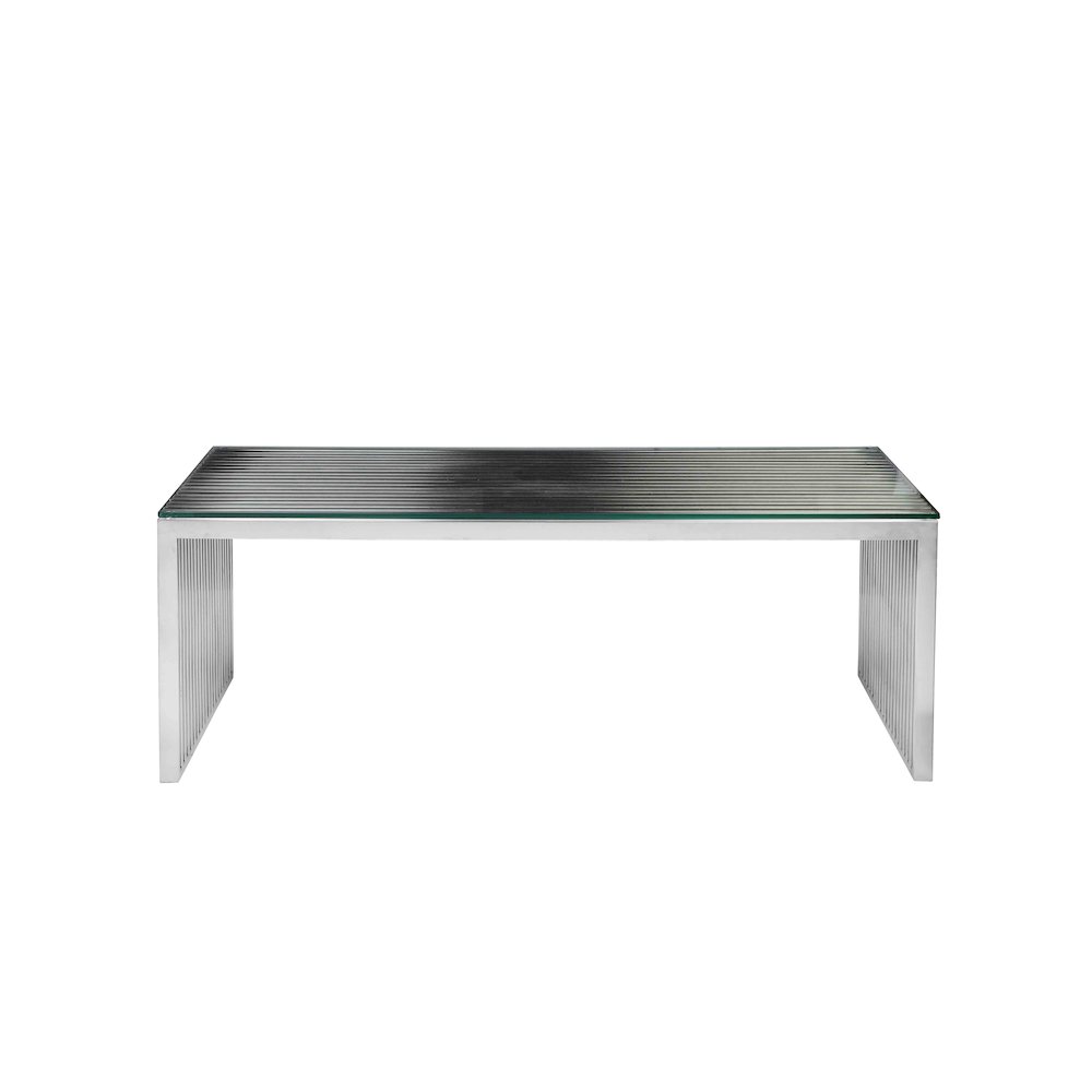 Silver Lux Coffee Table Rectangle. Picture 6