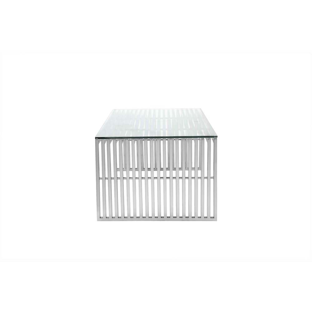 Silver Lux Coffee Table Rectangle. Picture 7