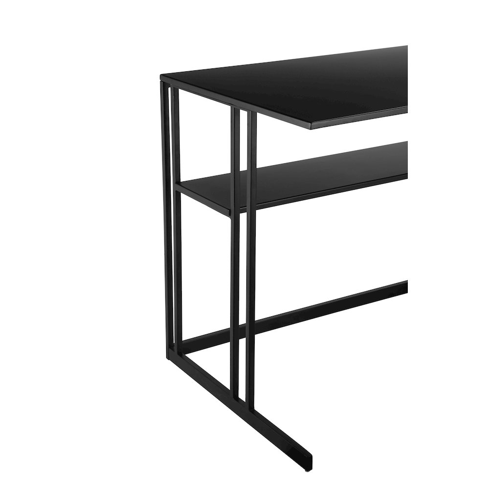 Miley Desk Metal Black. Picture 4