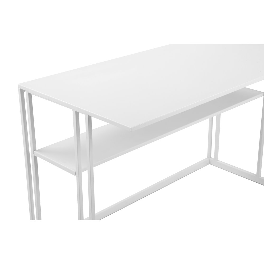 Miley Desk Metal White. Picture 6