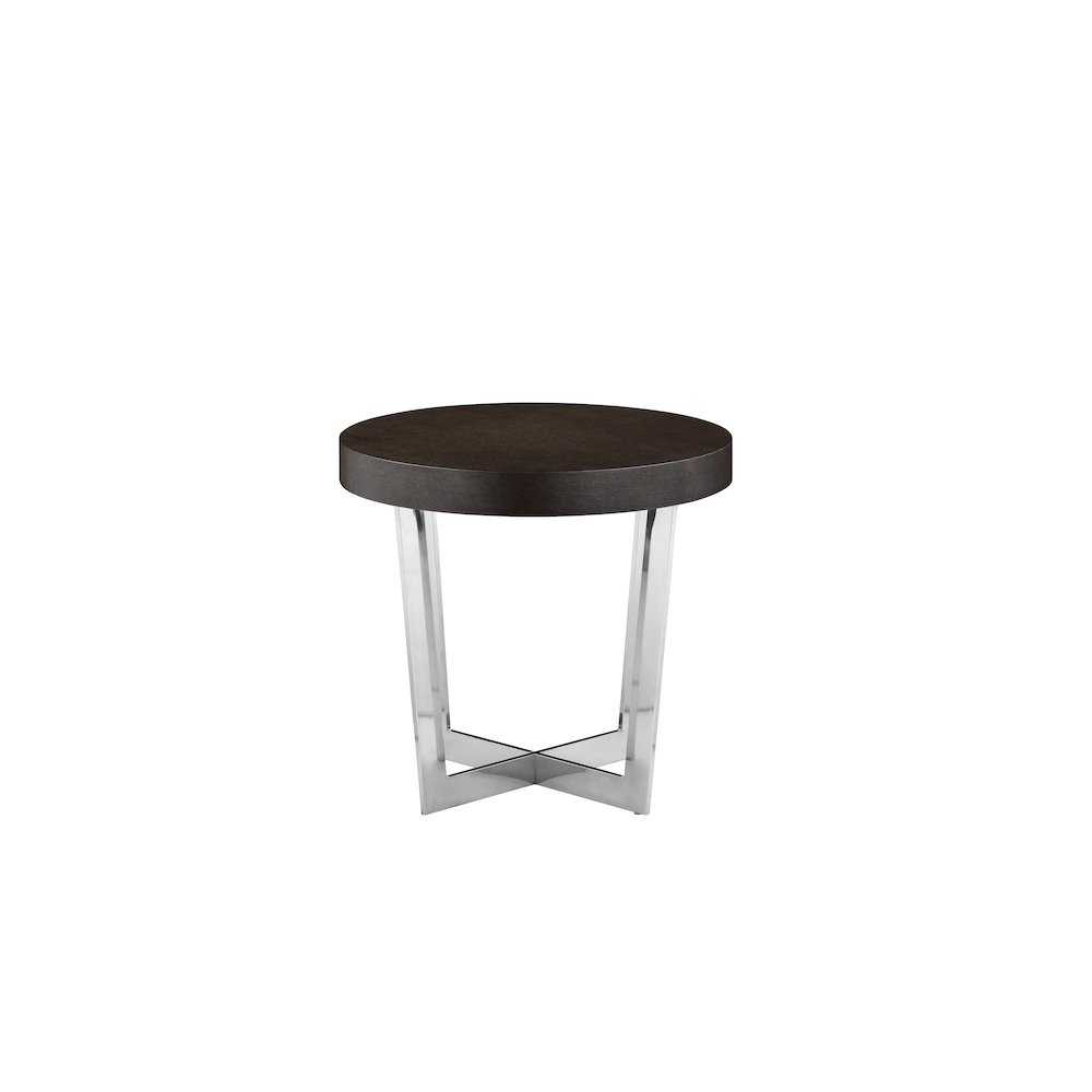 Oyster Side Table Espresso. Picture 1