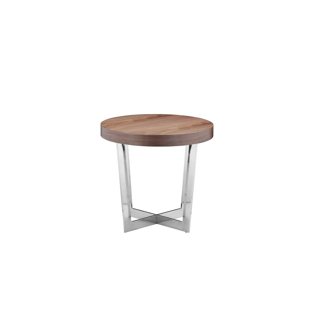 Oyster Side Table Walnut. Picture 1