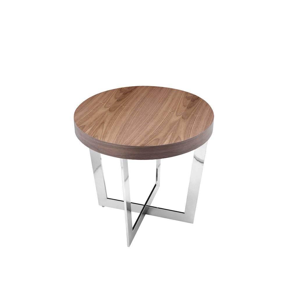 Oyster Side Table Walnut. Picture 3