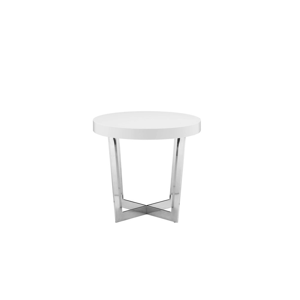 Oyster Side Table White. Picture 1