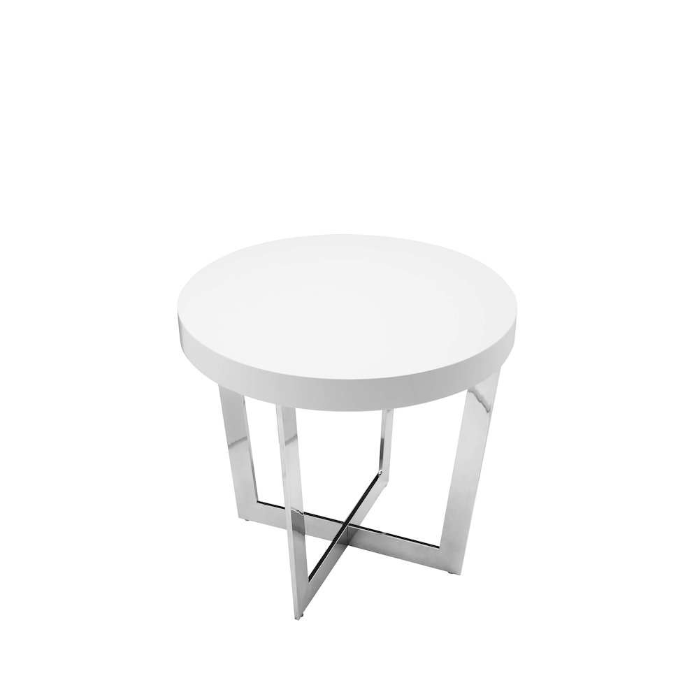 Oyster Side Table White. Picture 3