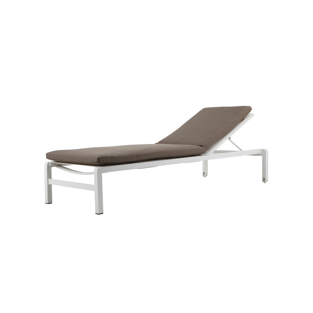 Universal Cushion Lounger, Taupe In Fabric. Picture 1