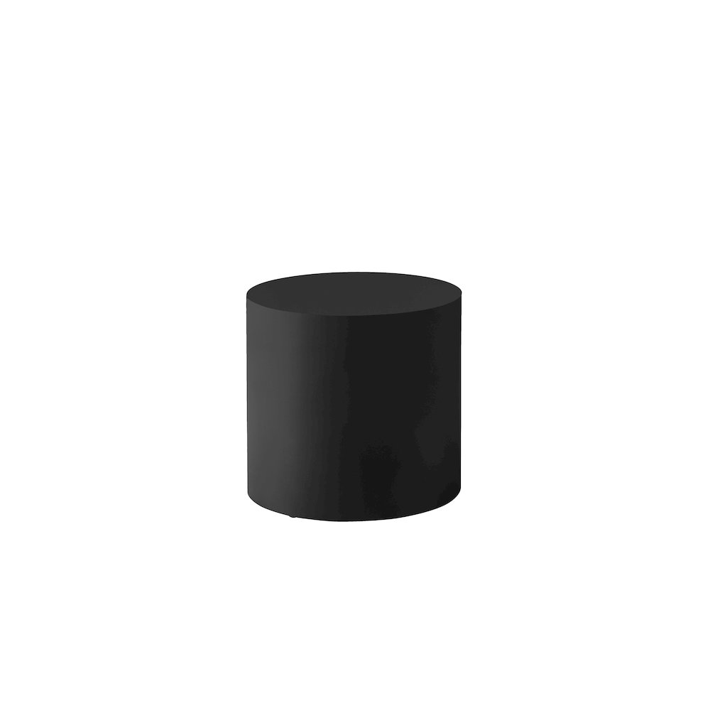 Spencer Round Side Table Black. Picture 1