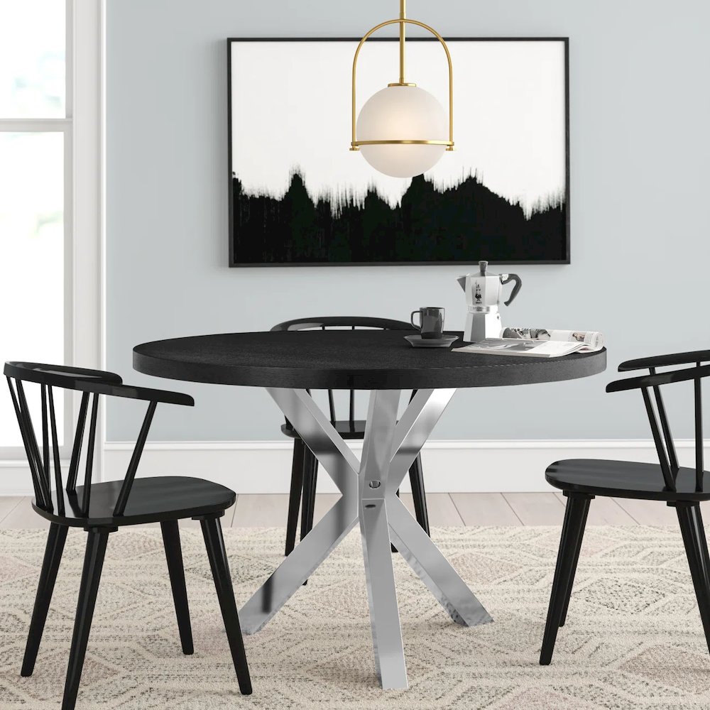 Remi Dining Table Black. Picture 7