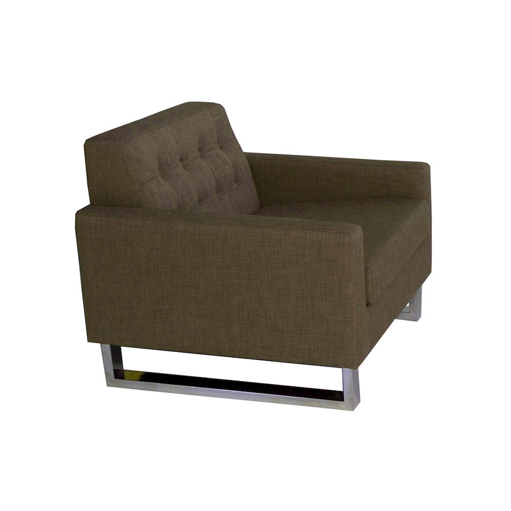 Sloan Sofa Chair Fabric Brown. Picture 3
