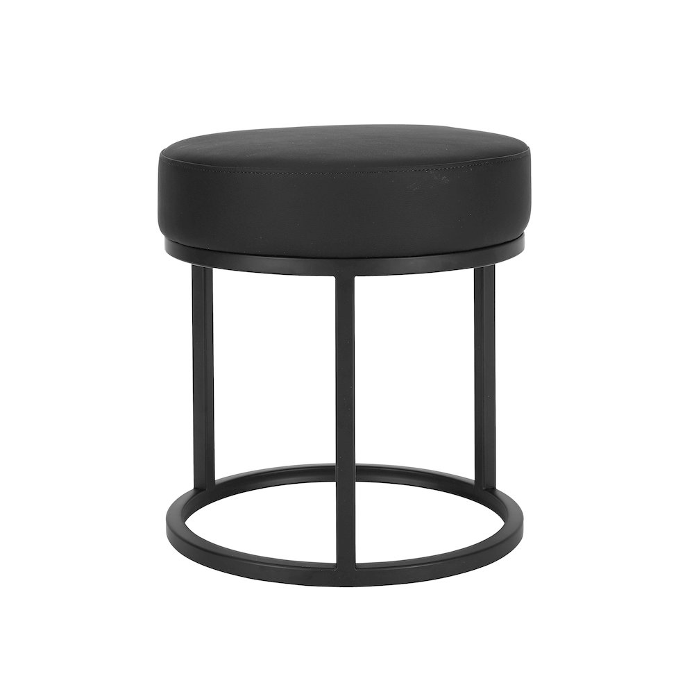 Stan Stool Faux Leather Black. Picture 1