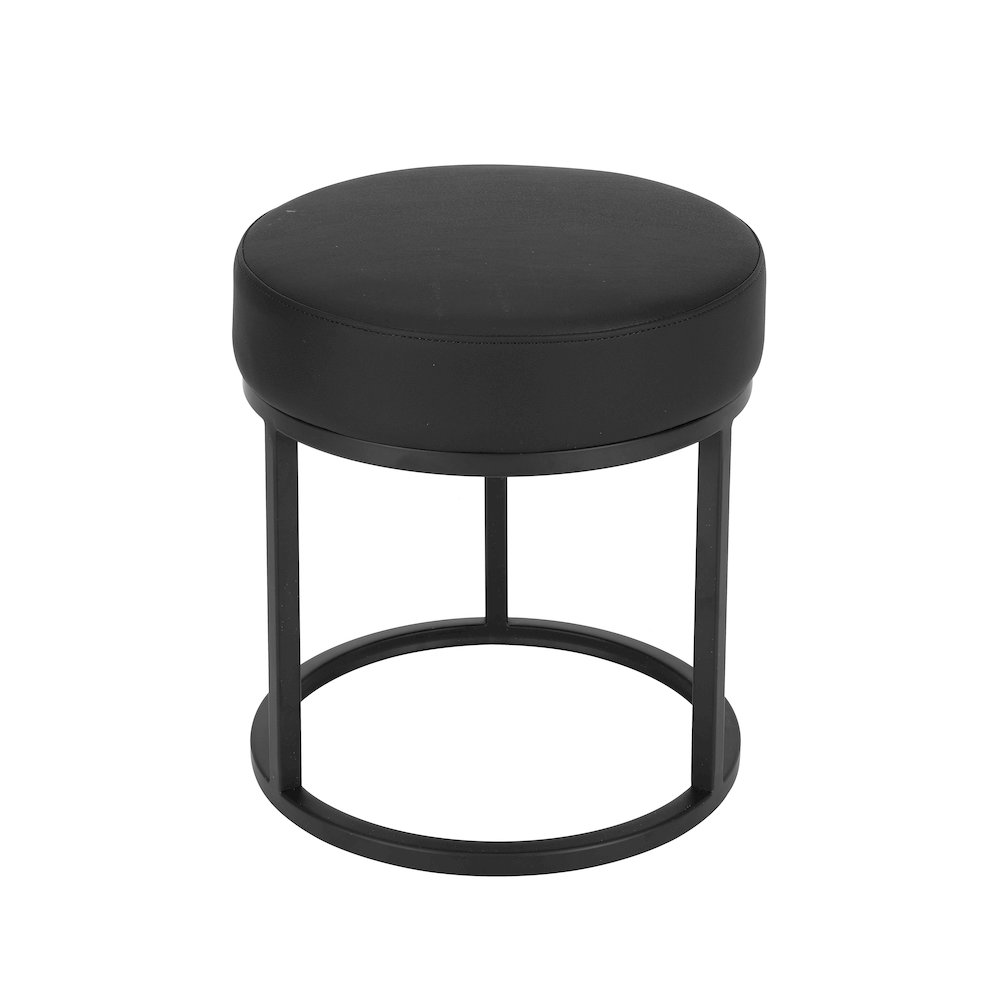 Stan Stool Faux Leather Black. Picture 3