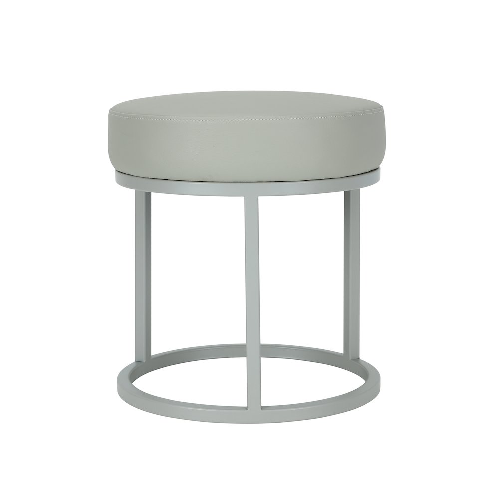 Stan Stool Faux Leather Gray. Picture 1