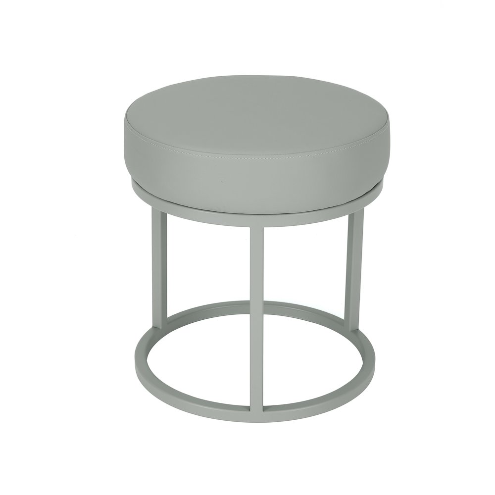 Stan Stool Faux Leather Gray. Picture 2