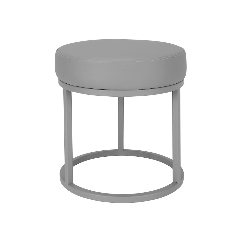 Stan Stool Faux Leather Gray. Picture 3