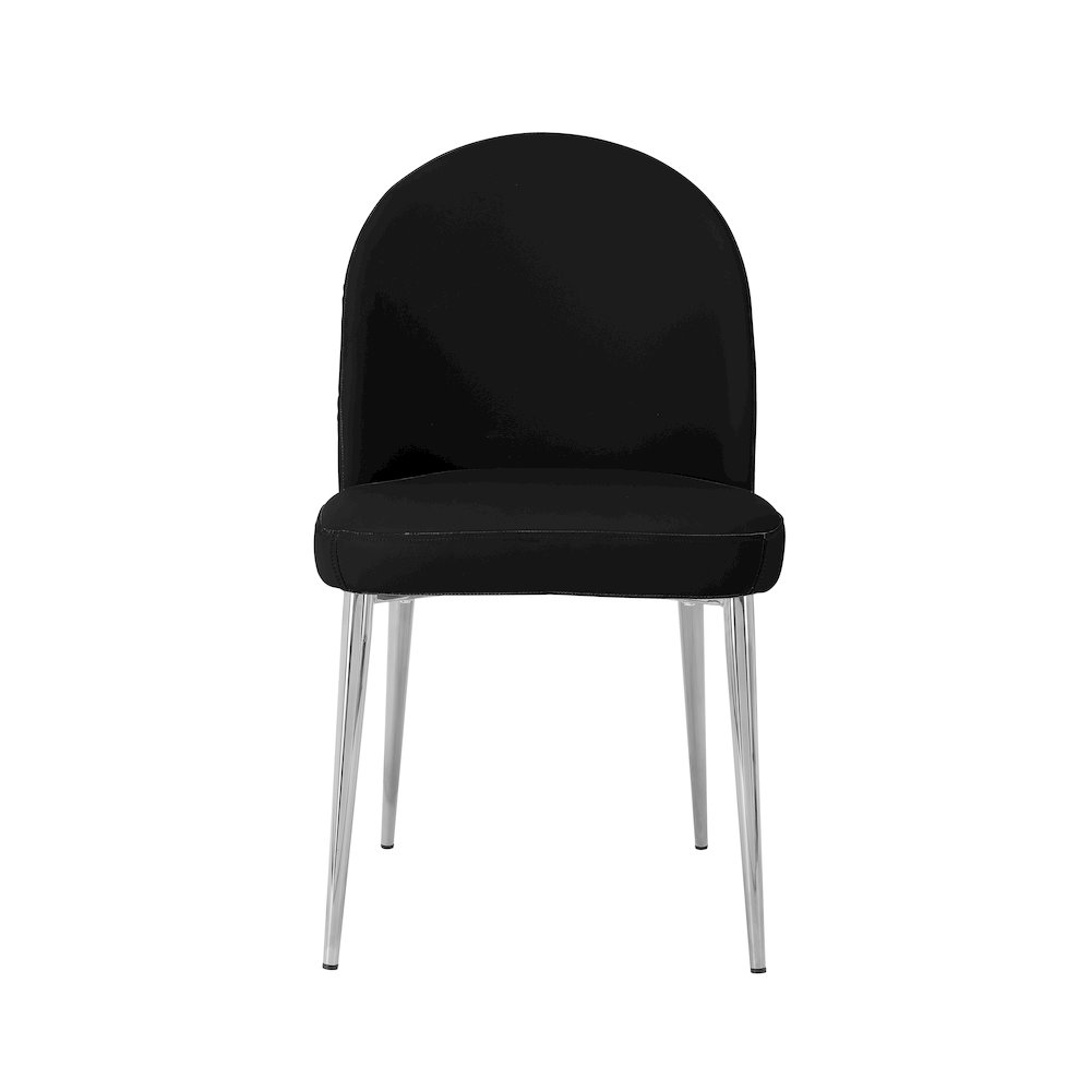 Vera Chair Faux Leather Black - Set Of 2. Picture 4