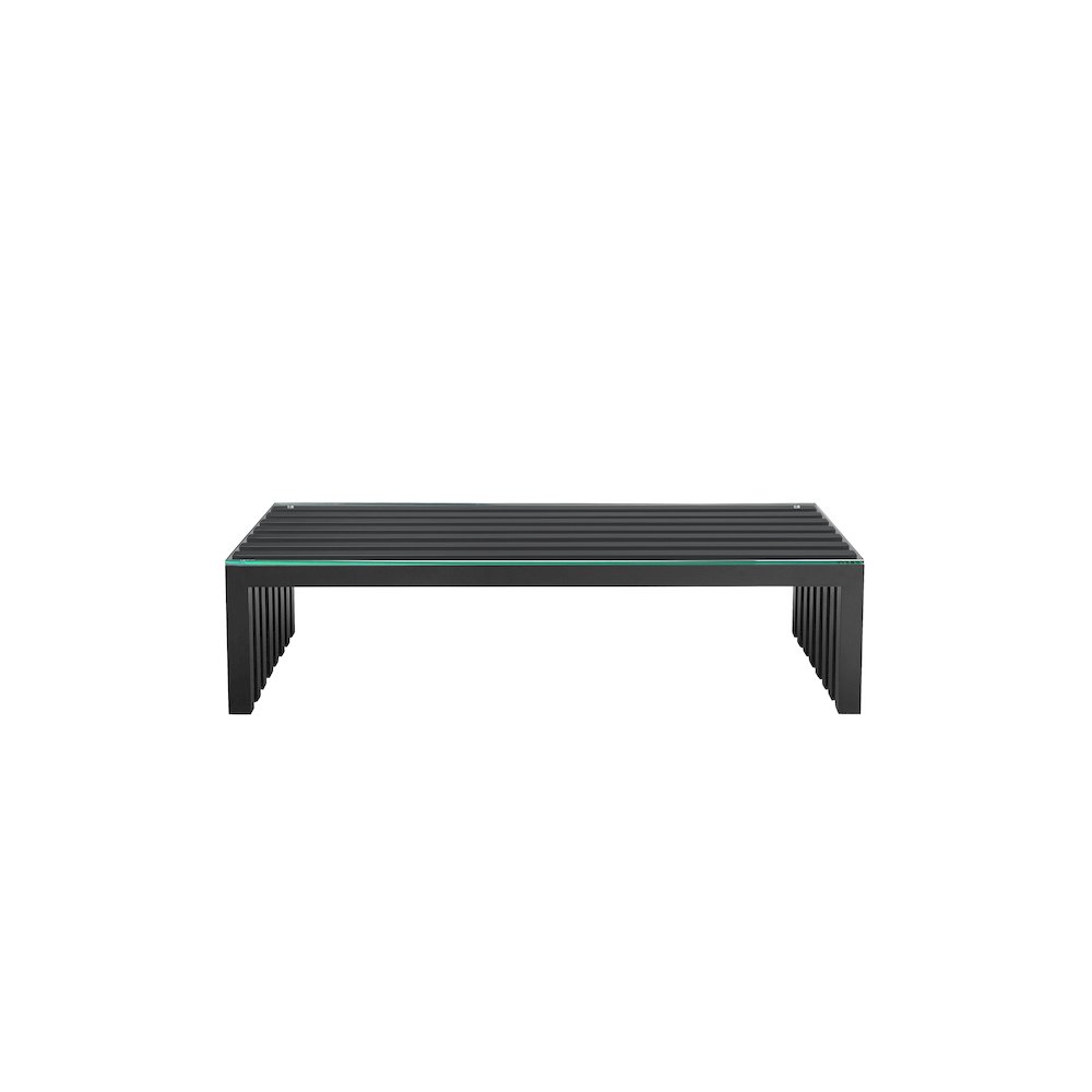 Vlad Coffee Table Rectangle Metal Black. Picture 2