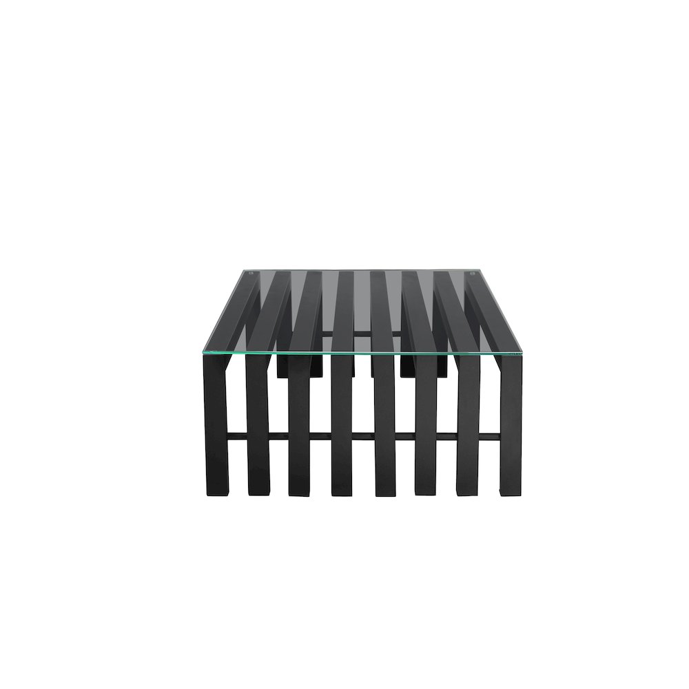 Vlad Coffee Table Rectangle Metal Black. Picture 3