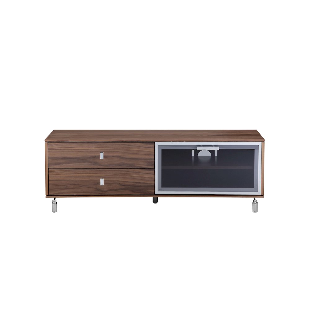 Vida Small Media Unit Walnut. Picture 2
