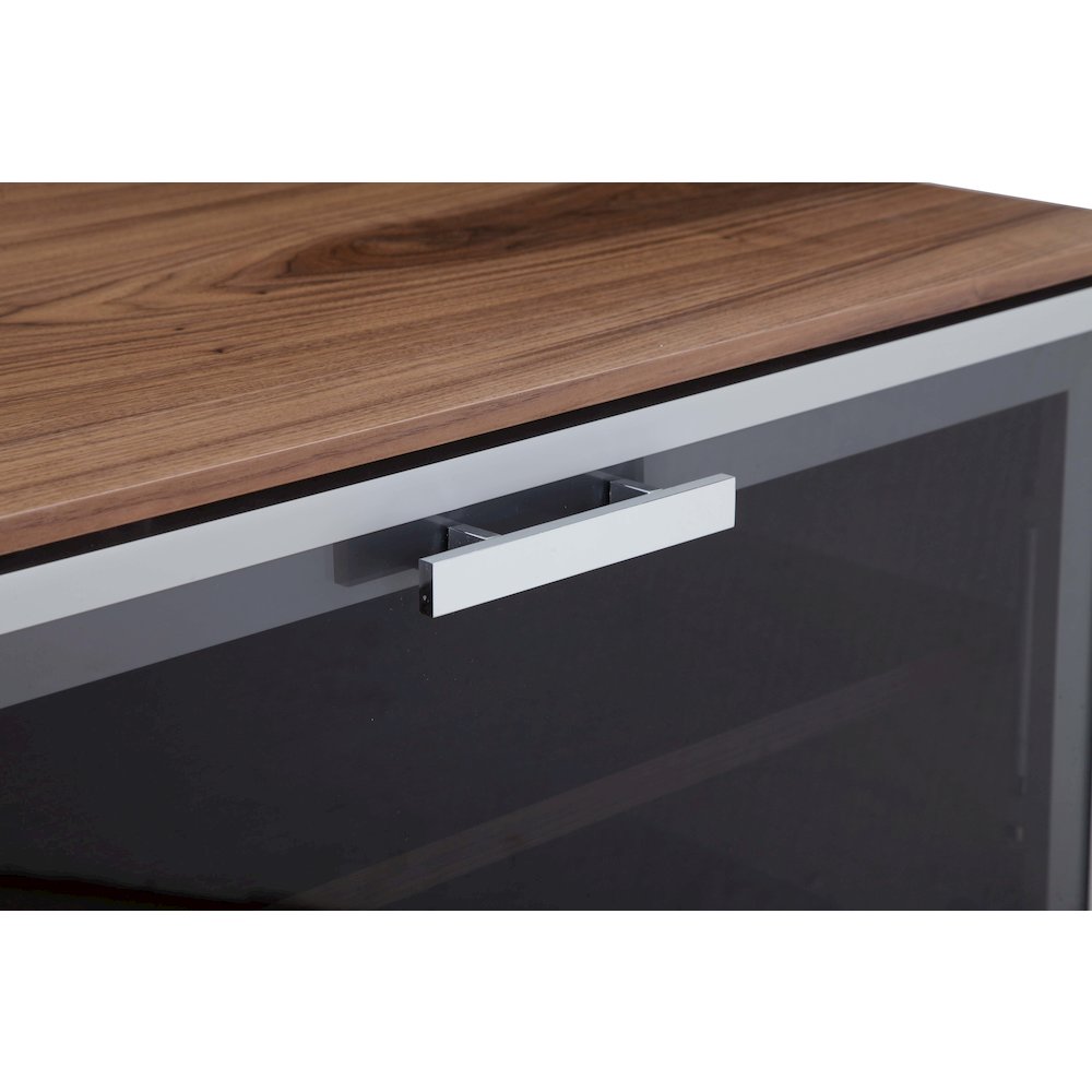 Vida Small Media Unit Walnut. Picture 5