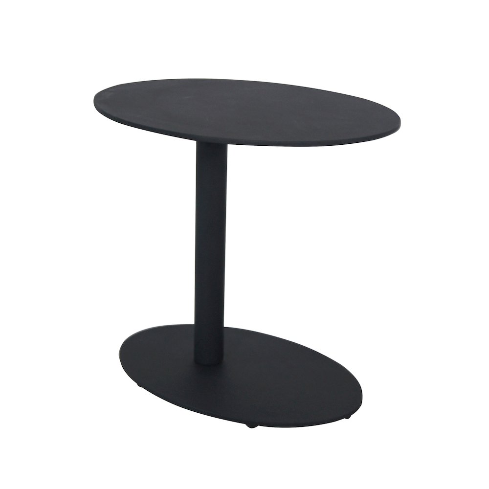 Sunset Side Table, Black In Aluminum. Picture 1