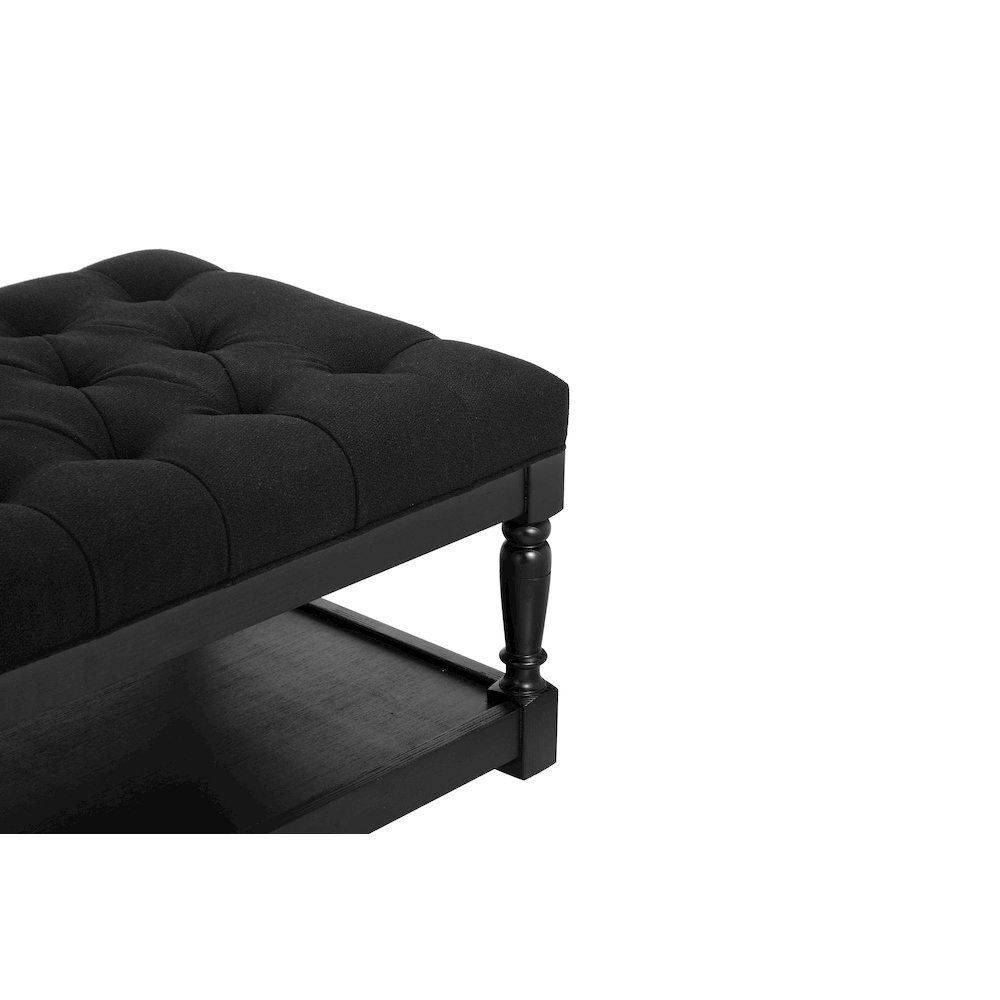 Z-Athena Rect Coffee Table Black/Black. Picture 4