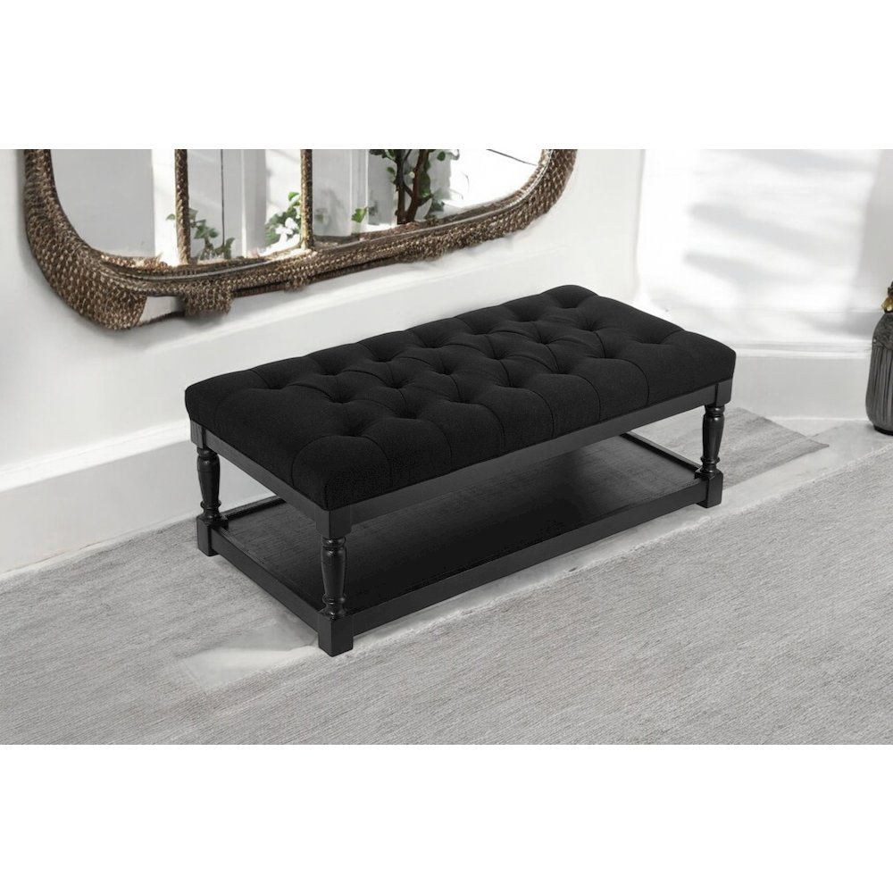 Z-Athena Rect Coffee Table Black/Black. Picture 6